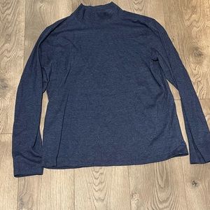 NEW St Johns Bay Size XL Mens Legacy Turtleneck T Shirt Long Sleeve Blue
